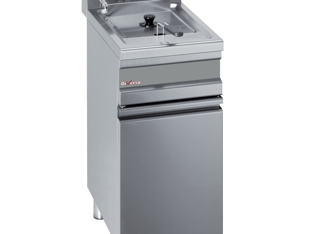 Friteuse électrique 1 cuve 14 litres sur armoire - restauration professionnel de qualité