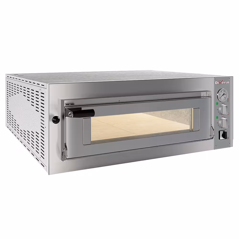 Four électrique 4 pizzas diam. 350mm,  1 chambre - équipement professionnel de qualité