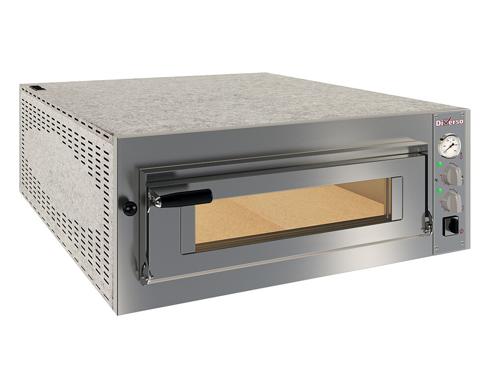 Four électrique 6 pizzas diam. 350mm, 1 chambre - professionnel professionnel de qualité