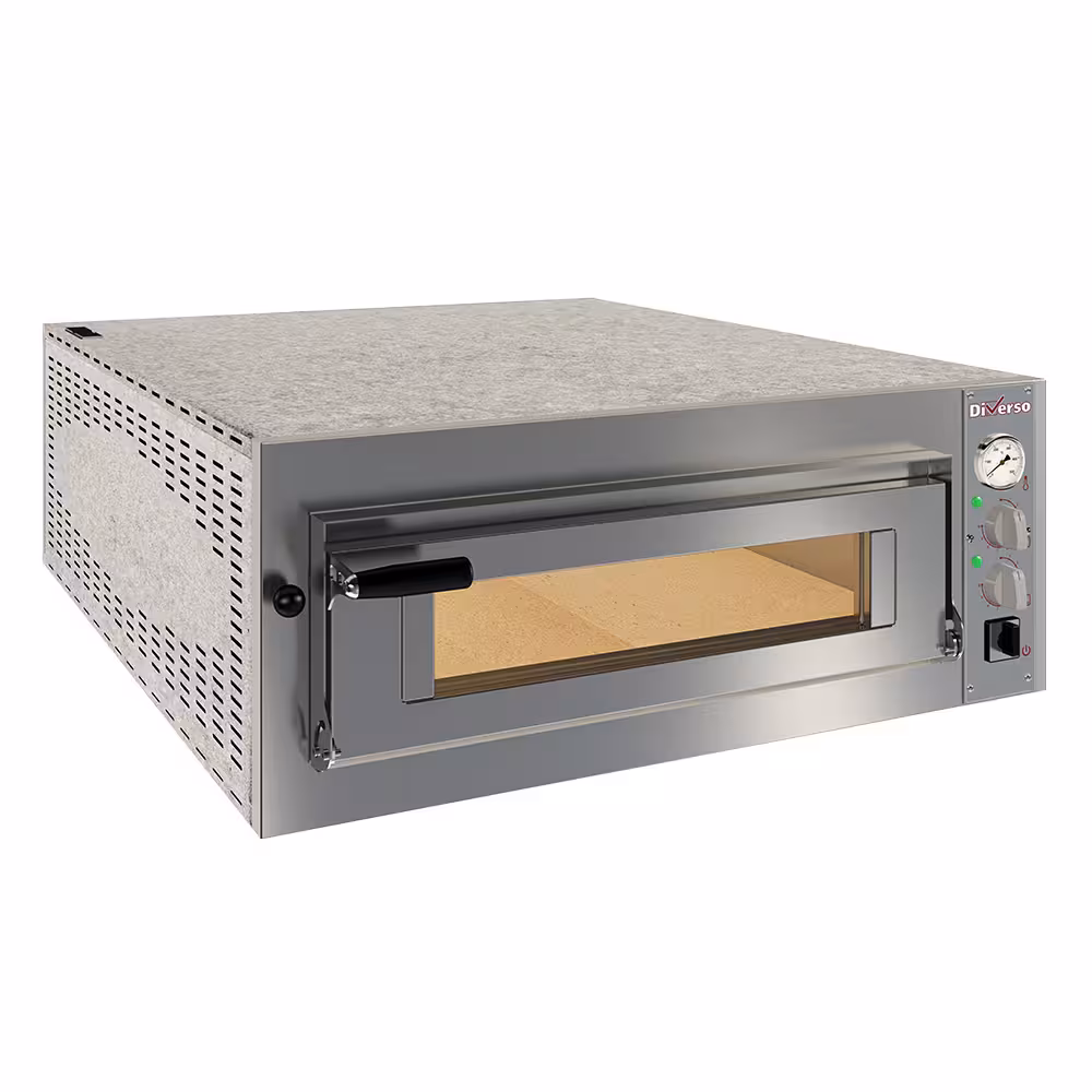 Four électrique 6 pizzas diam. 350mm,  1 chambre - professionnel professionnel de qualité