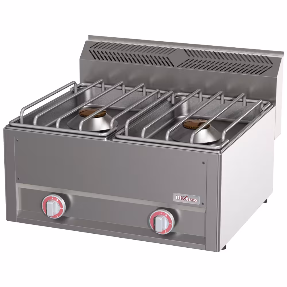 Cuisinière 2 feux 8 Kw surpuissants -Top- - professionnel professionnel de qualité