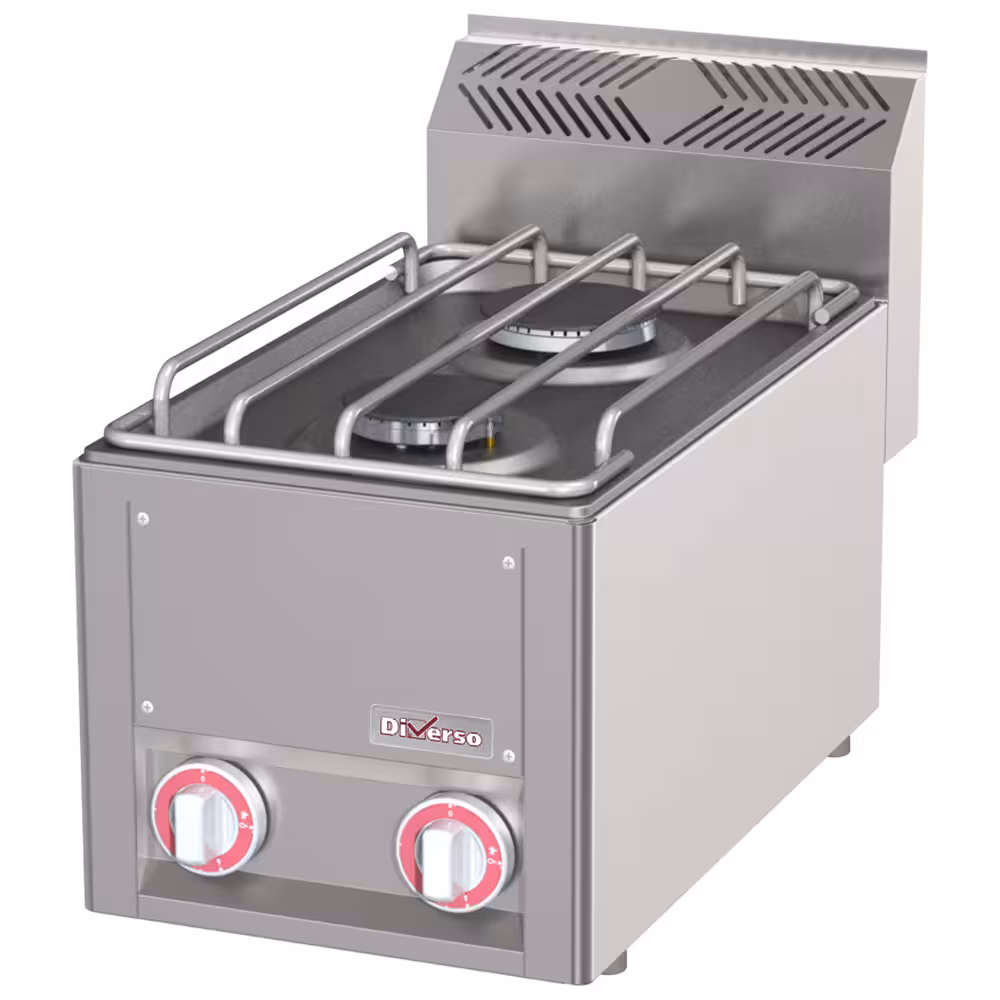 Cuisinière 2 feux gaz,  -Top- - restauration professionnel de qualité