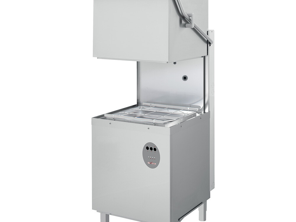 Lave-vaisselle capot,  panier carré 500x500 mm avec dose... - restauration professionnel de qualité