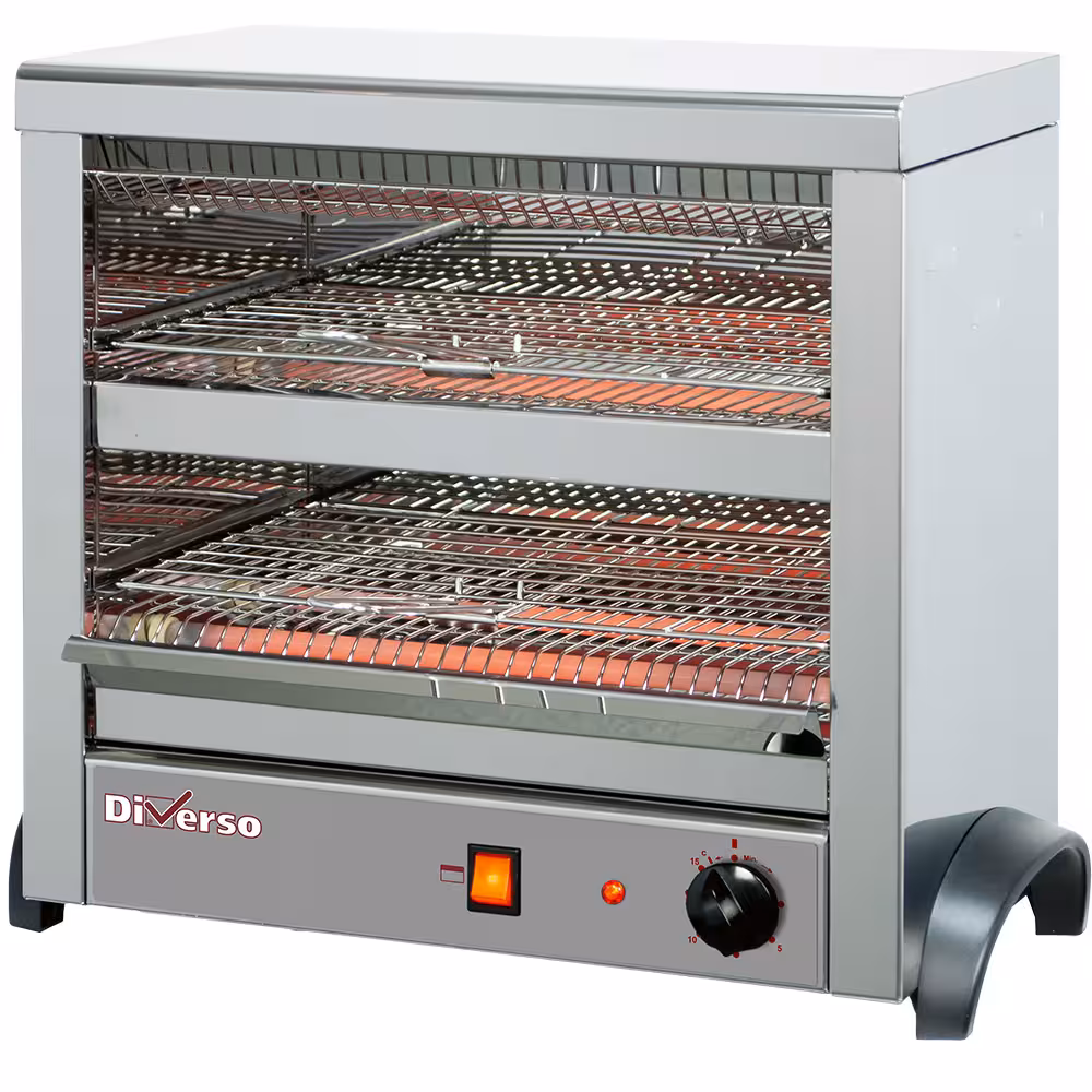 Toaster 6 pinces au quartz - restauration professionnel de qualité