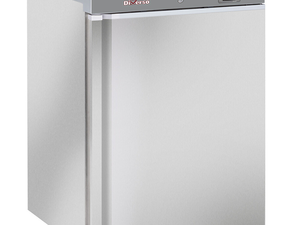 Congélateur statique, 200 litres. acier inox - cuisine professionnel de qualité