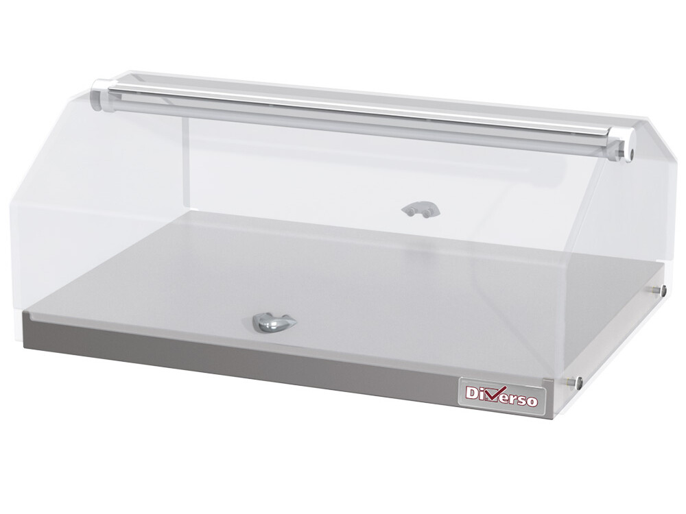 Vitrine neutre à poser,  1 étage L500mm - cuisine professionnel de qualité