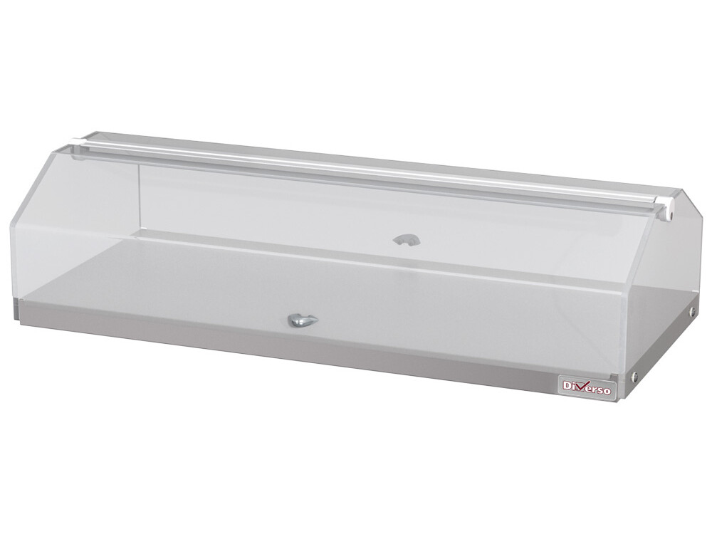 Vitrine neutre à poser,  1 étage L800mm - cuisine professionnel de qualité