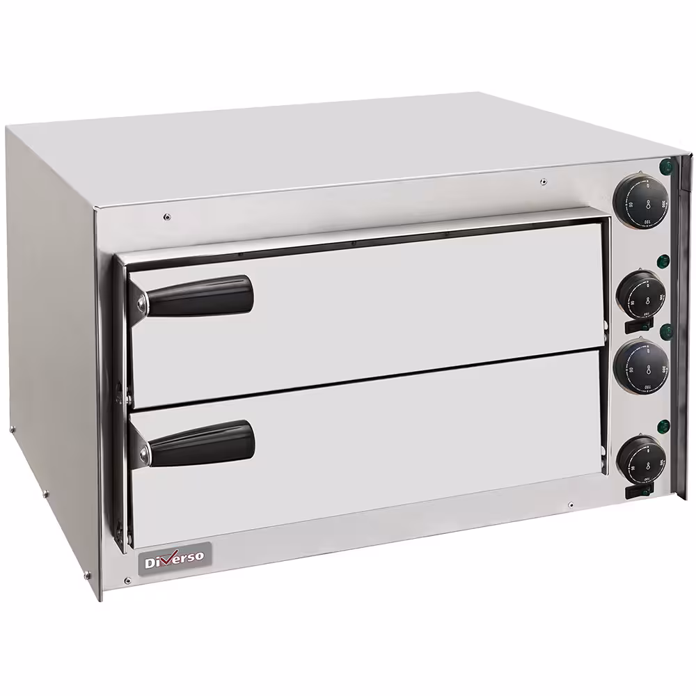 Four à pizza 350 mm,  double chambre - professionnel professionnel de qualité