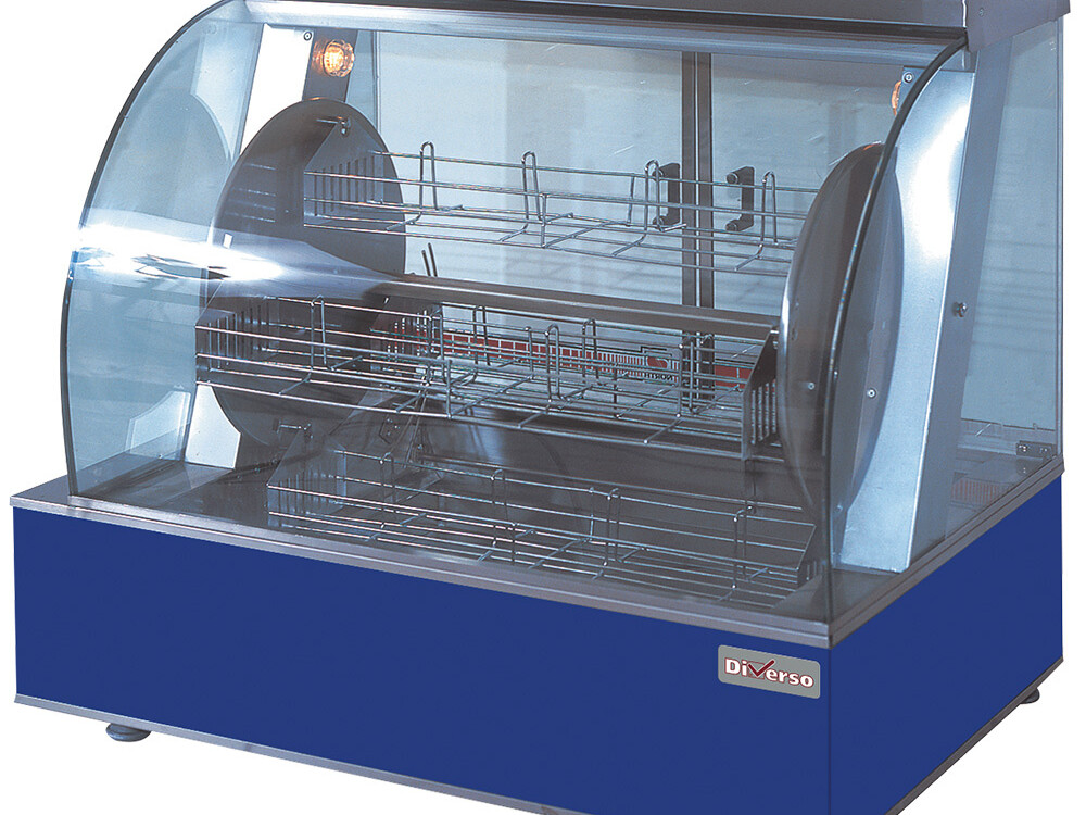 Rôtissoire électrique rotative, 4 paniers, 16-20 poulets - équipement professionnel de qualité