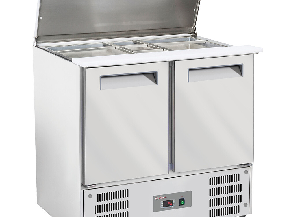 Saladette avec couvercle 2x GN1/1+3x 1/6-150 mm + reserve... - professionnel professionnel de qualité