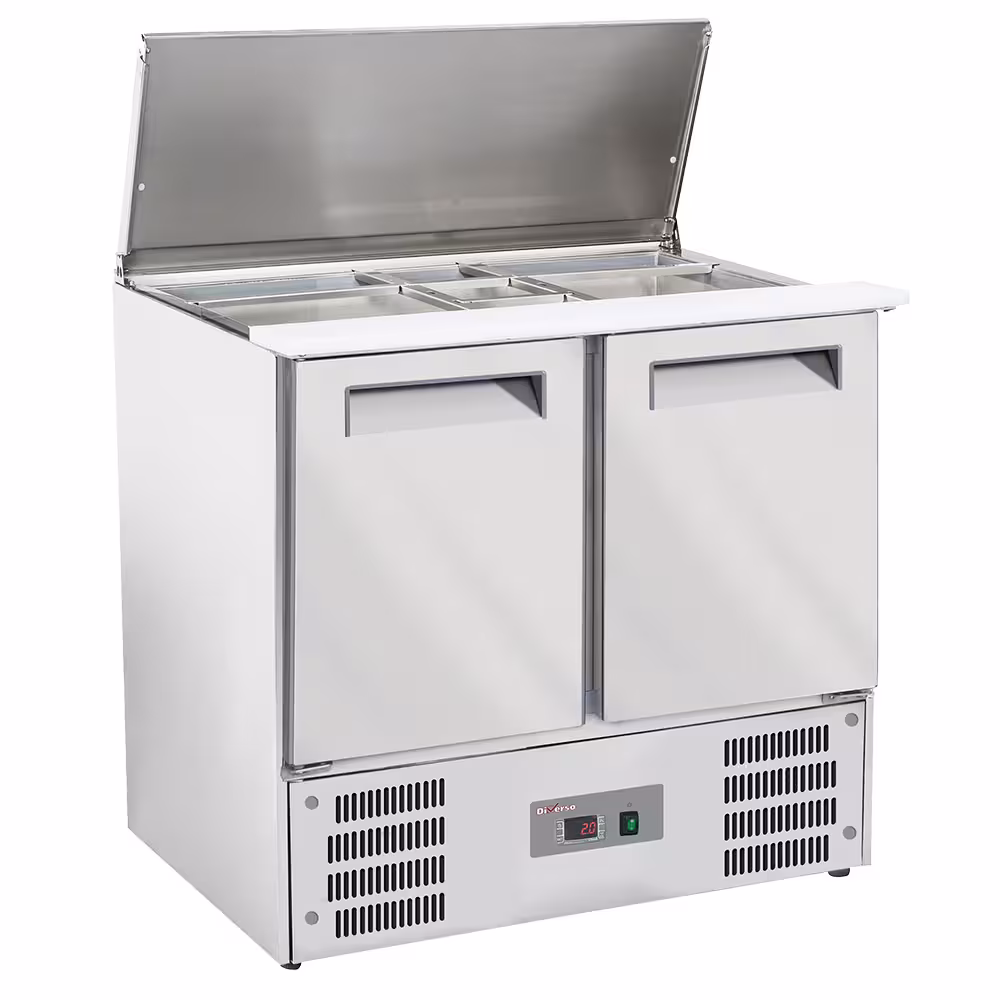 Saladette avec couvercle 2x GN1/1+3x 1/6-150 mm + reserve... - professionnel professionnel de qualité