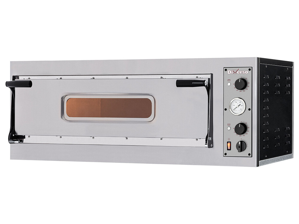 Four électrique 2 pizzas diam. 350mm, 1 chambre - restauration professionnel de qualité