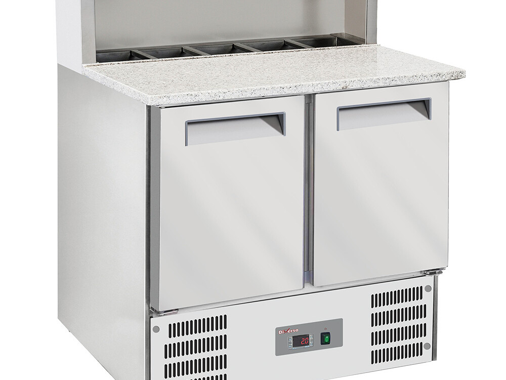 Table pizzas frigorifique 2 portes GN1/1,  structure réf... - équipement professionnel de qualité