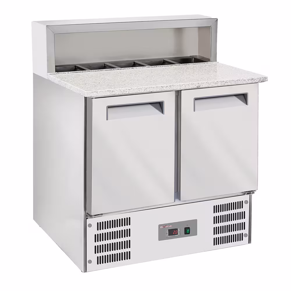 Table pizzas frigorifique 2 portes GN1/1,  structure réf... - équipement professionnel de qualité