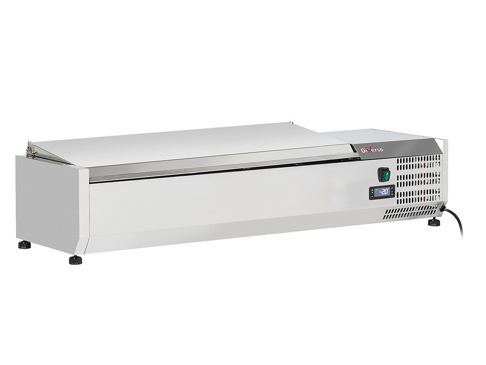 Structure réfrigérée 5x 1/4 - 150 mm, avec couvercle ... - restauration professionnel de qualité