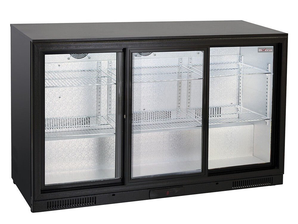Refroidisseur de bouteilles ventilé,  3 portes vitrées ... - cuisine professionnel de qualité