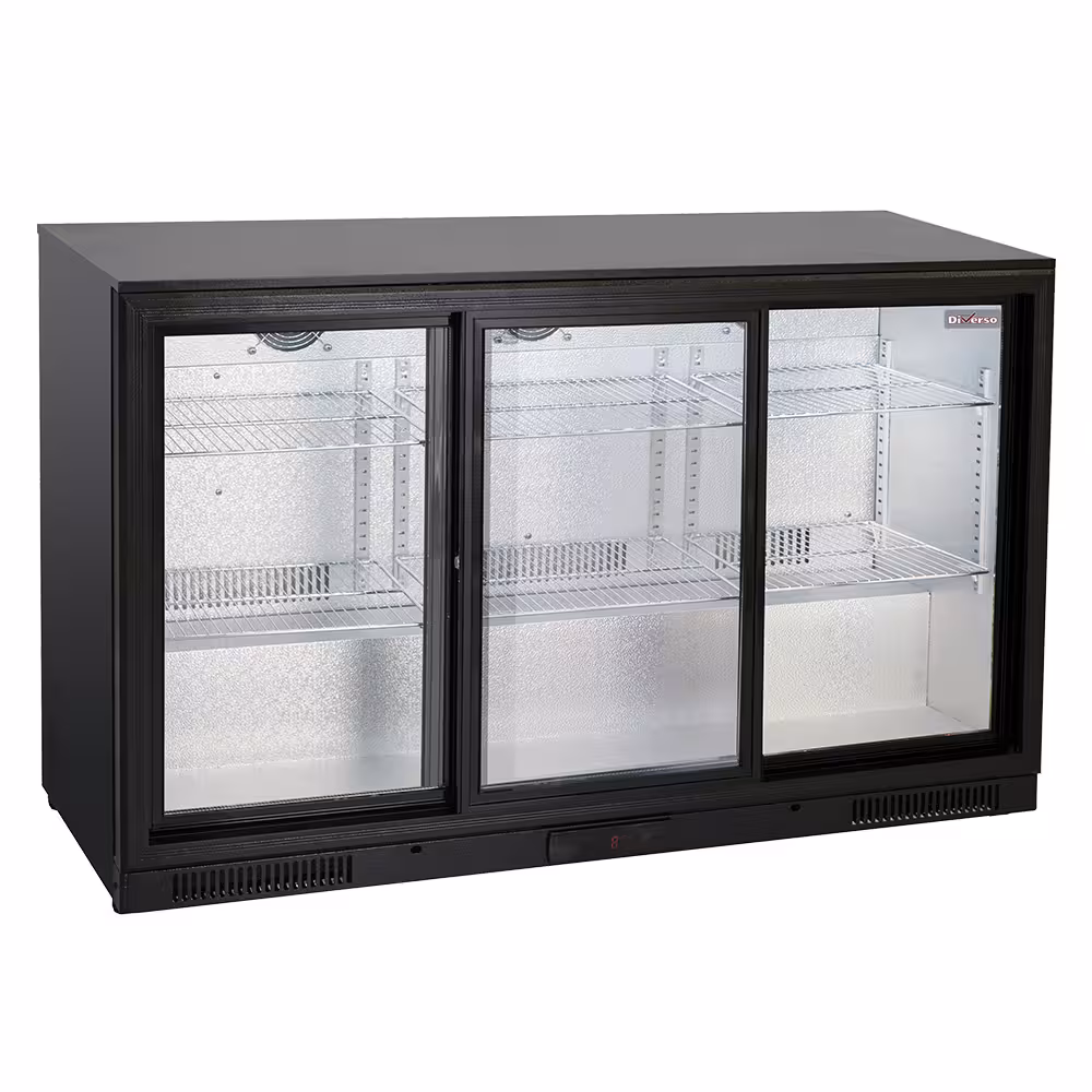 Refroidisseur de bouteilles ventilé,  3 portes vitrées ... - cuisine professionnel de qualité