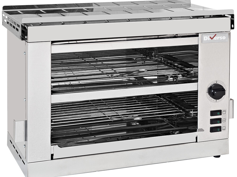 Toaster-salamandre 2 étages,  avec minuterie - restauration professionnel de qualité