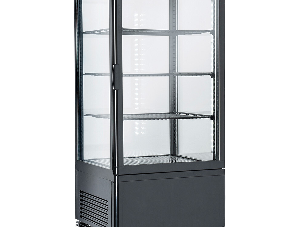 Vitrine de table ventilée, 4 faces vitrées, 4 niveaux... - restauration professionnel de qualité