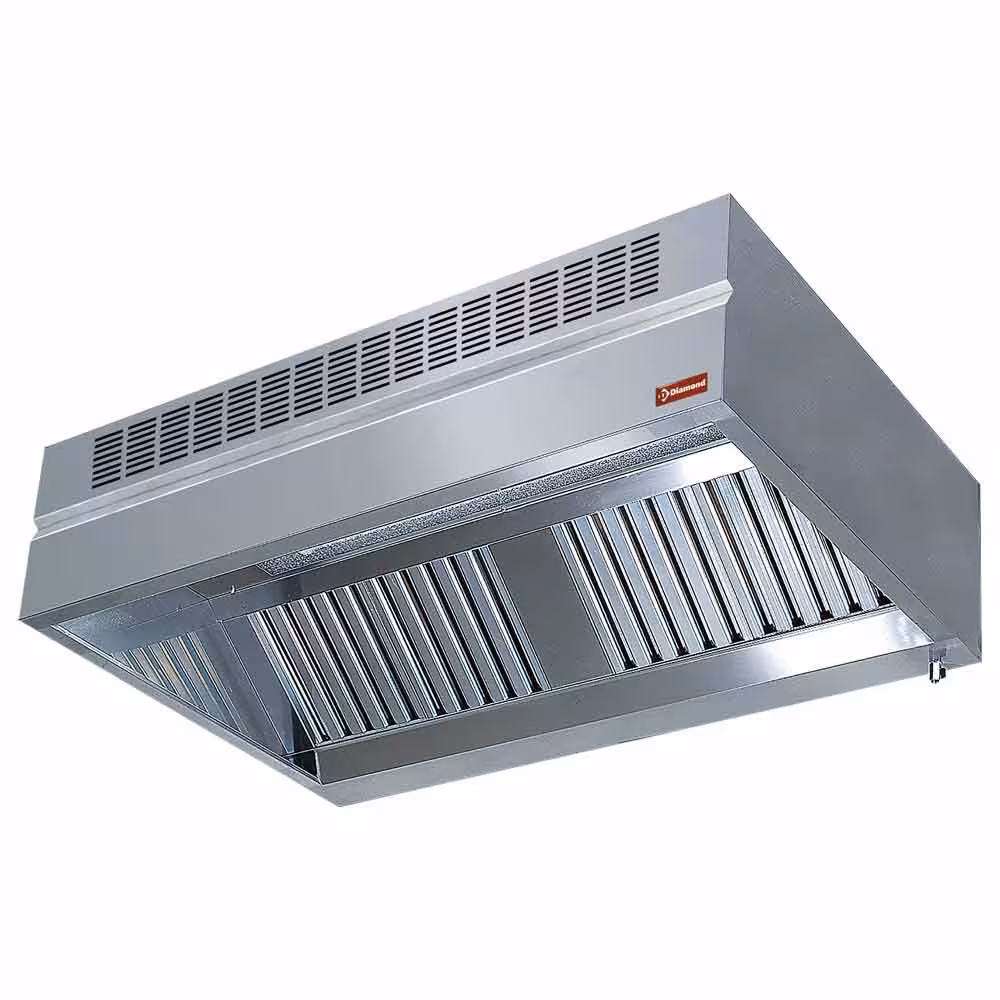 Hotte murale à induction et compensation 