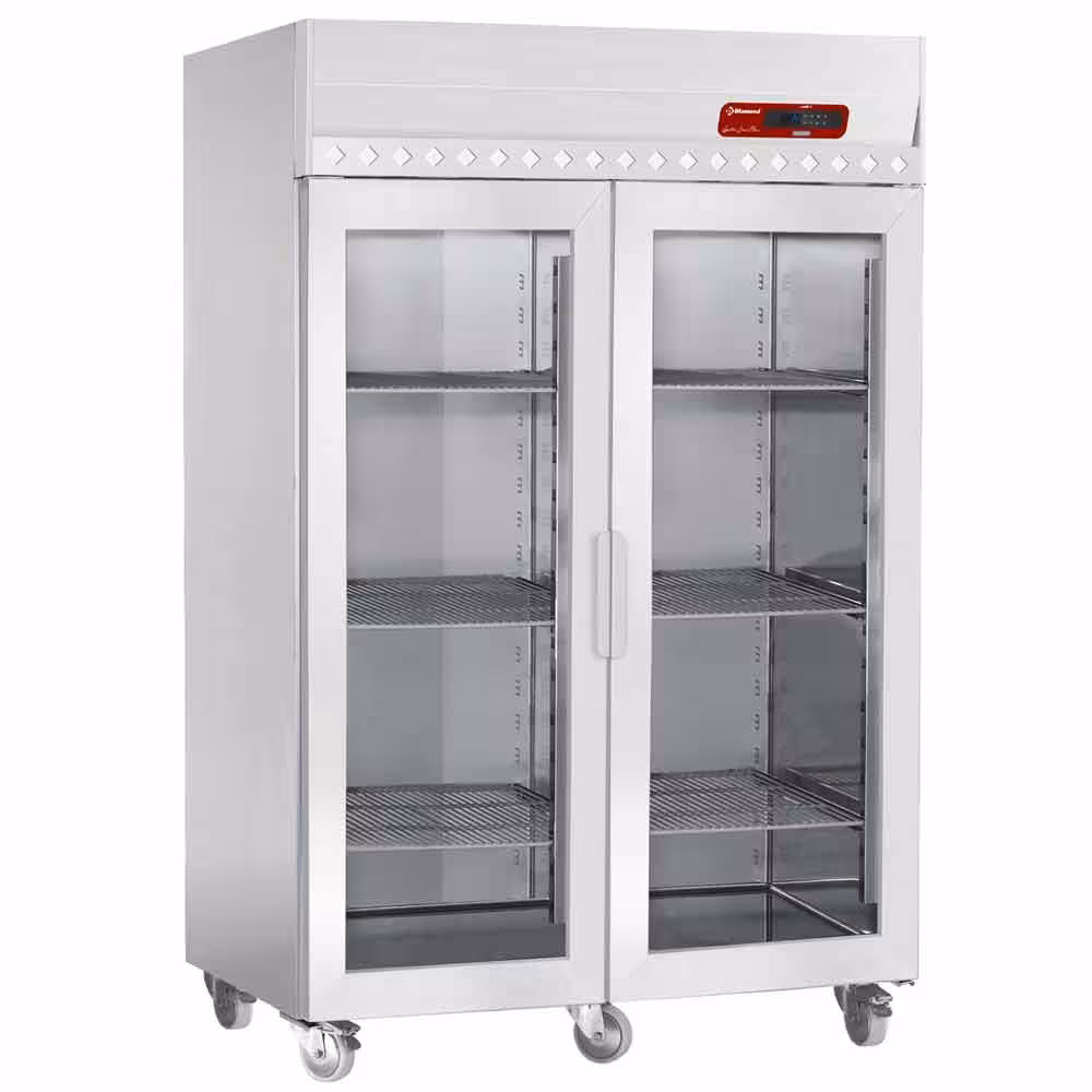 Armoire de congélation ventilée 1400 Lit. 2 portes vitr... - professionnel professionnel de qualité