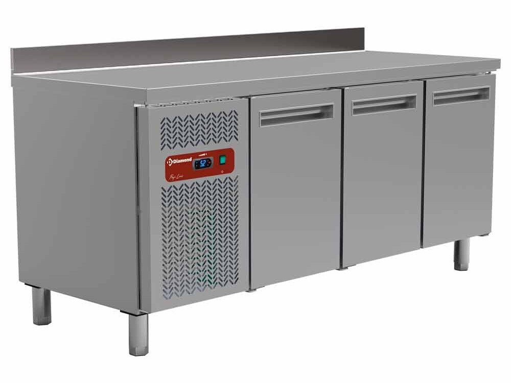 Table frigorifique,  ventilée,  3 portes 1/1 (405 Lit.) - cuisine professionnel de qualité