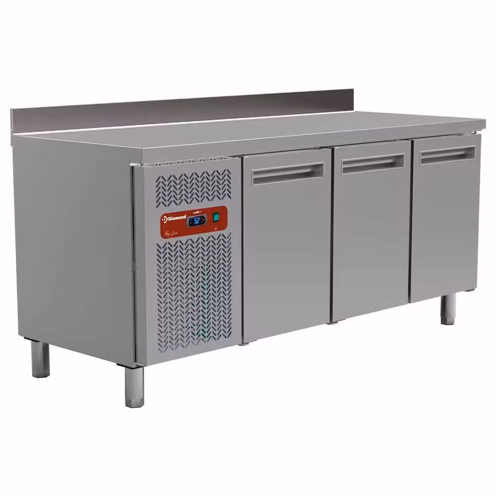 Table frigorifique,  ventilée,  3 portes 1/1 (405 Lit.) - cuisine professionnel de qualité