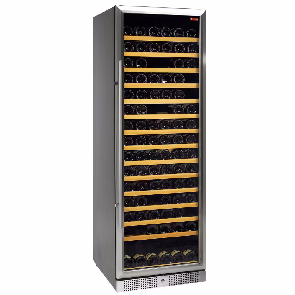 Vitrine cave a vins,  ventilée,  porte en acier inox,  3... - professionnel professionnel de qualité