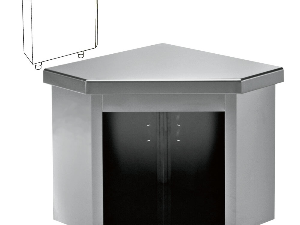 Elément angulaire externe 90° - cuisine professionnel de qualité