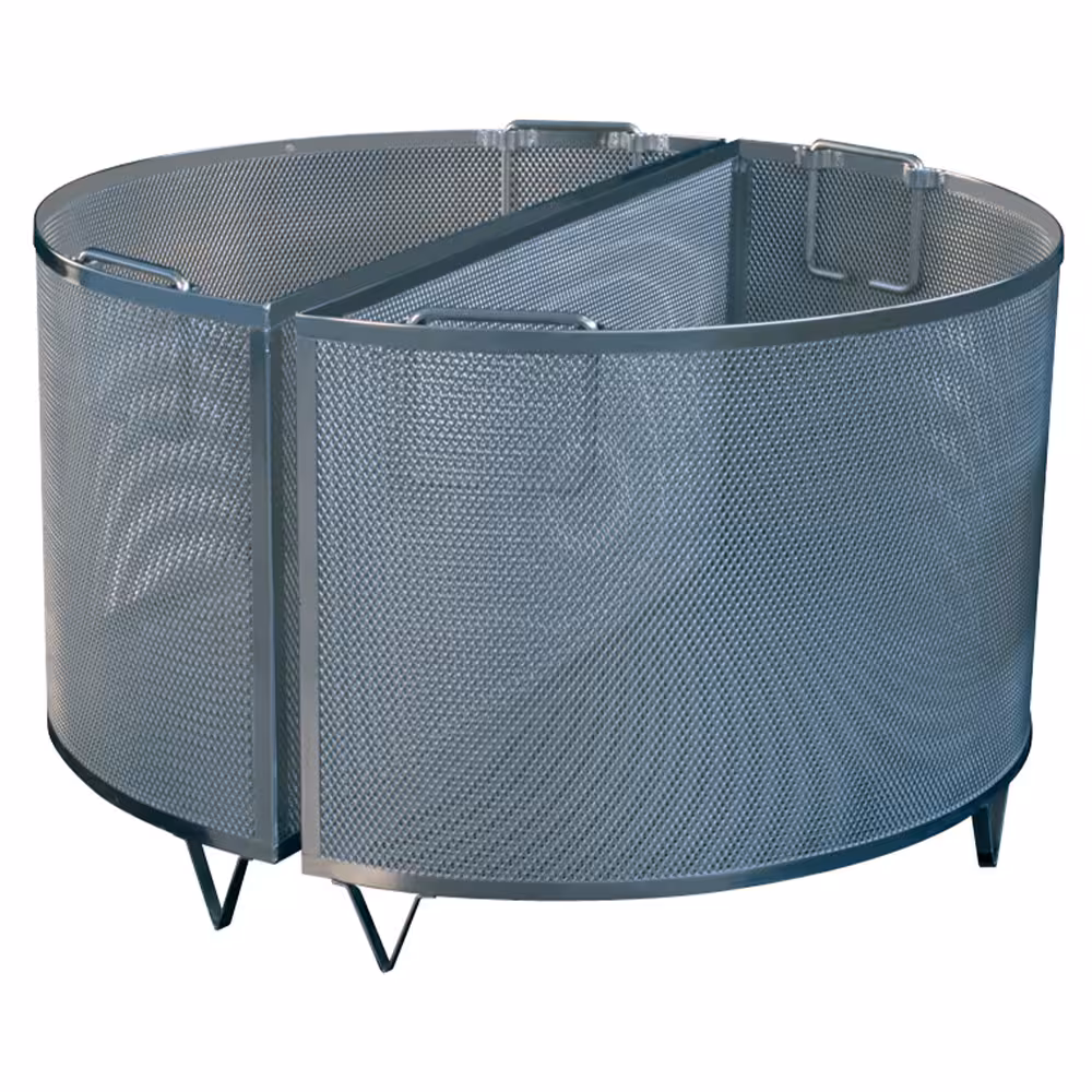 Panier 2 secteurs 200 litres - équipement professionnel de qualité