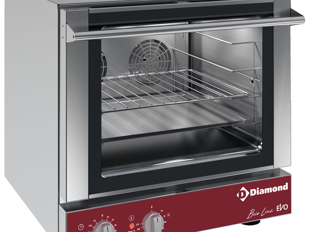 Four électrique à convection, 4x 460x340 mm - cuisine professionnel de qualité