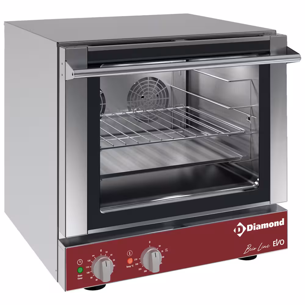 Four électrique à convection,  4x 460x340 mm - cuisine professionnel de qualité
