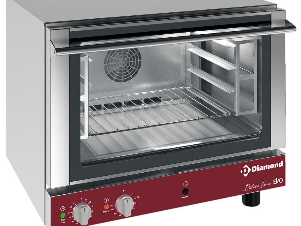 Four électrique à convection 4x 460x340 mm + humidifica... - professionnel professionnel de qualité