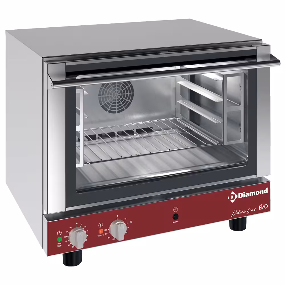 Four électrique à convection 4x 460x340 mm + humidifica... - professionnel professionnel de qualité