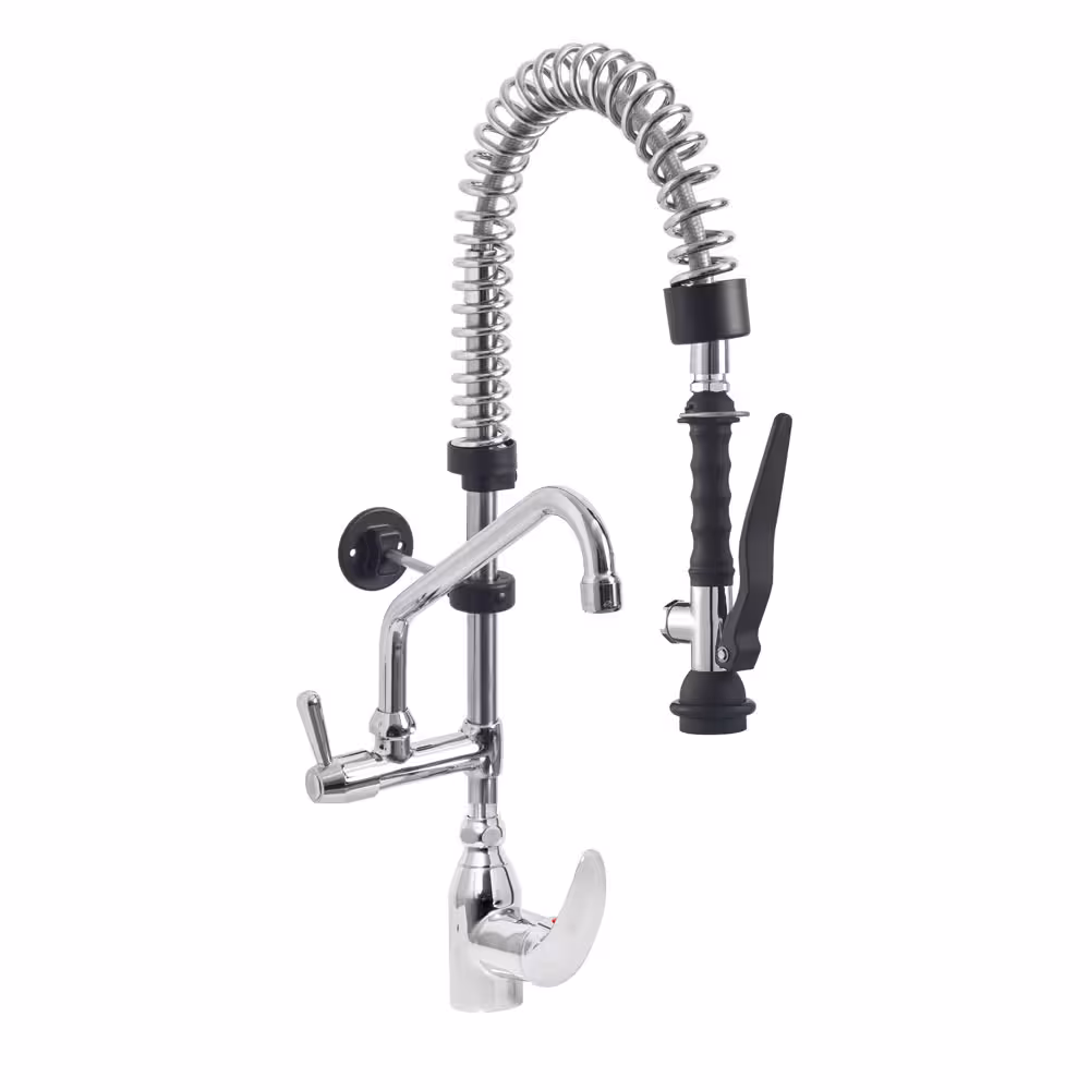 Douchette acier inox et robinet avec groupe mitigeur mono... - restauration professionnel de qualité