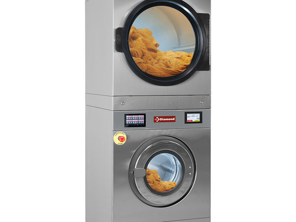 Lave-linge à super essorage 14 kg (électrique) + sécho... - équipement professionnel de qualité