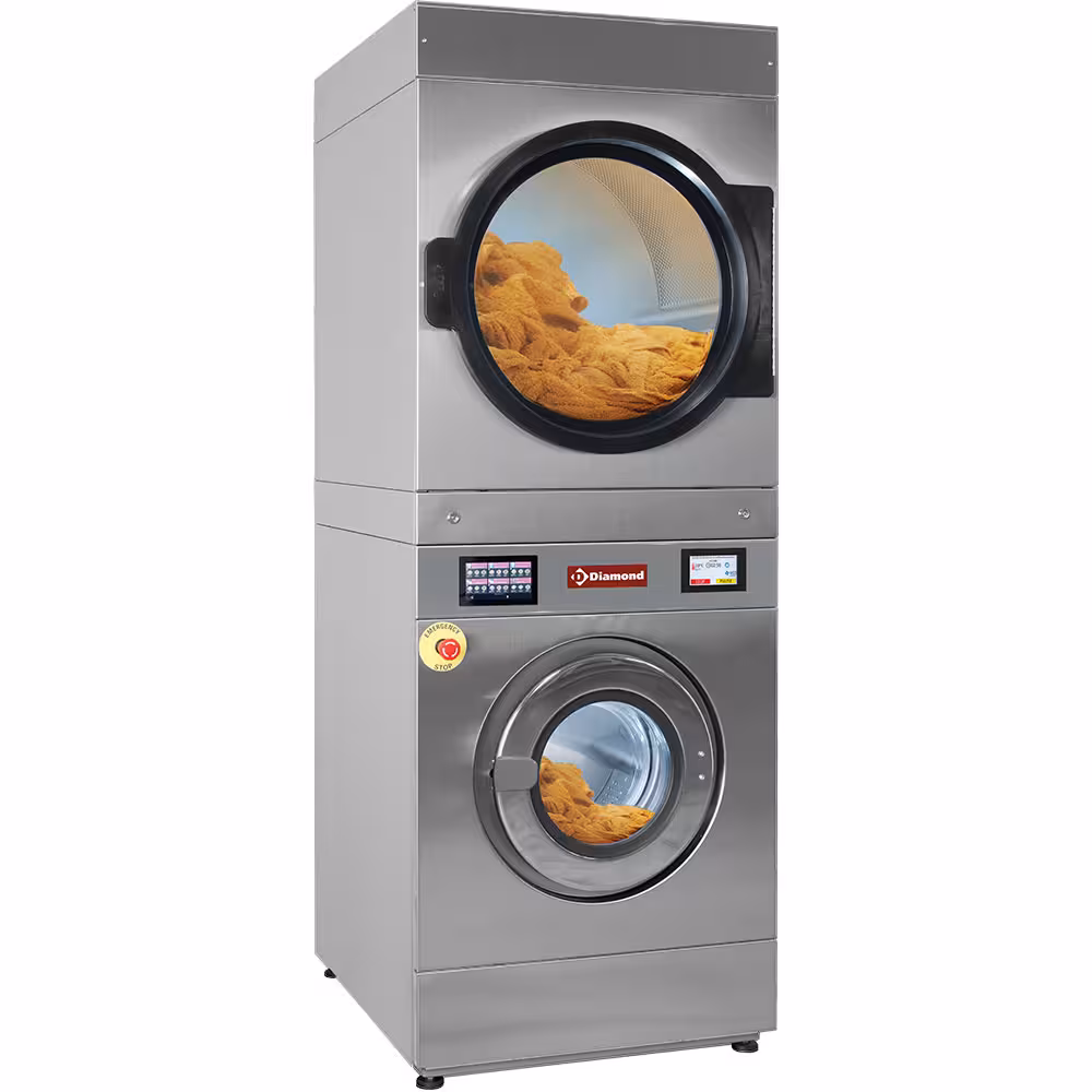 Lave-linge à super essorage 14 kg (électrique) + sécho... - équipement professionnel de qualité