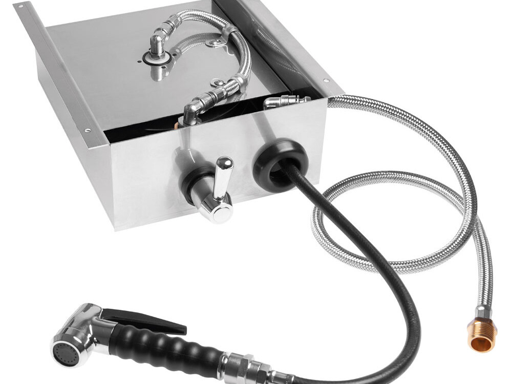 Douchette avec enrouleur automatique 1, 8m. - cuisine professionnel de qualité