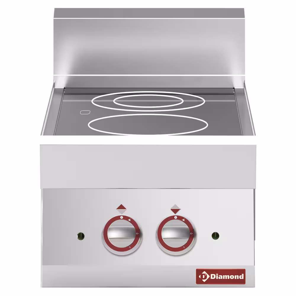 Cuisinière électrique vitro-céramique 2 foyers -top- 