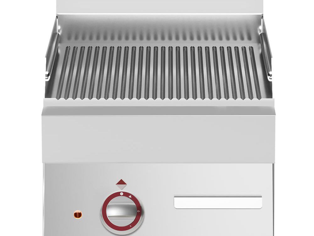 Plaque de cuisson électrique rainurée -Top- - cuisine professionnel de qualité