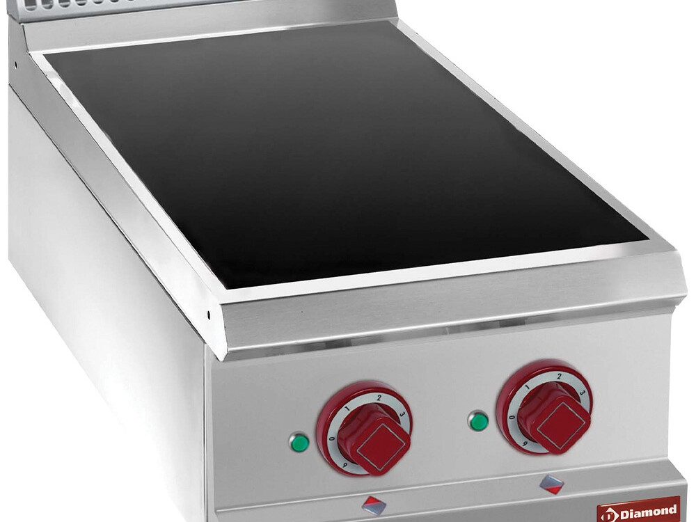 Cuisinière électrique vitrocéramique 2 zones -Top- - cuisine professionnel de qualité