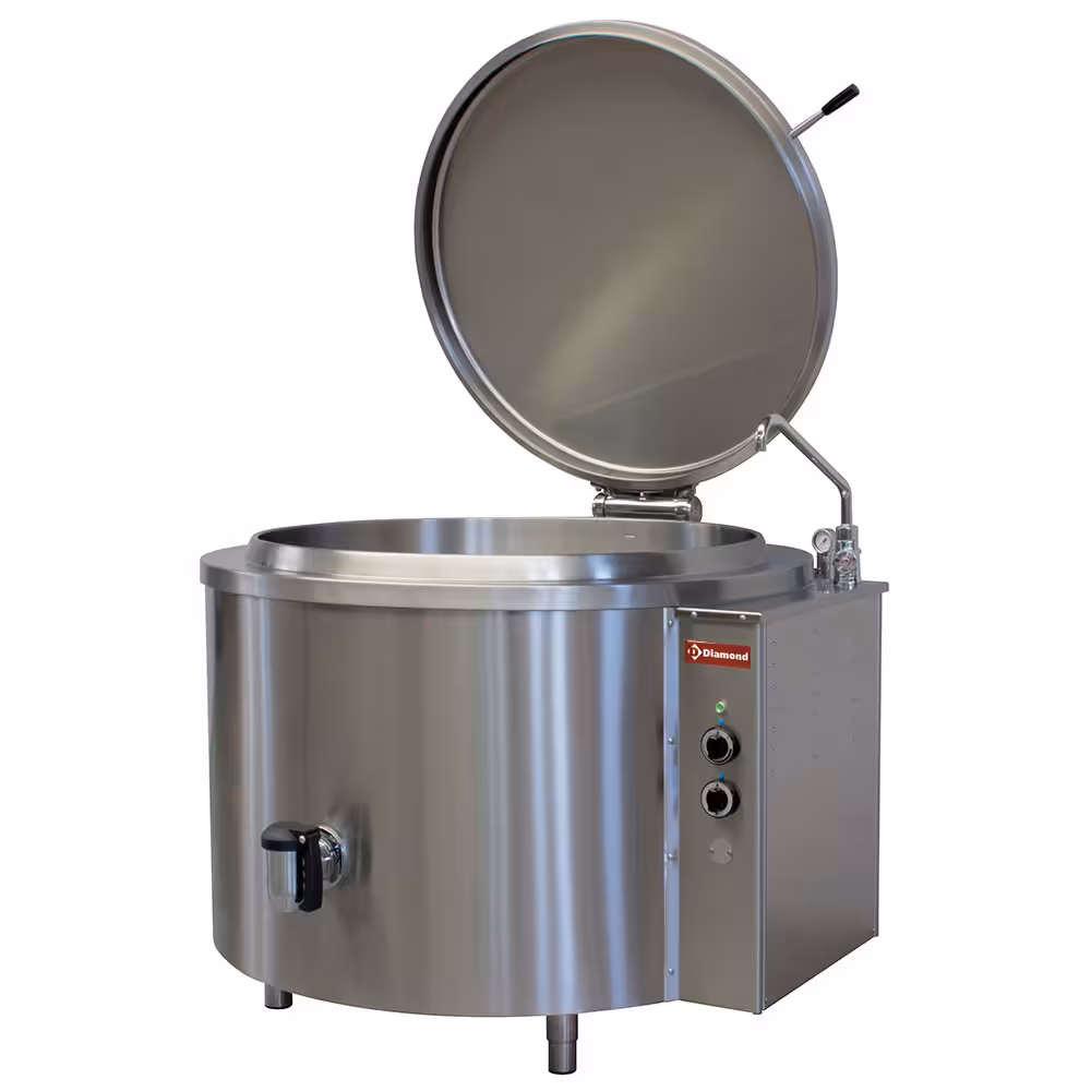 Marmite ronde électrique 500 litres,  chauffage indirect - professionnel professionnel de qualité