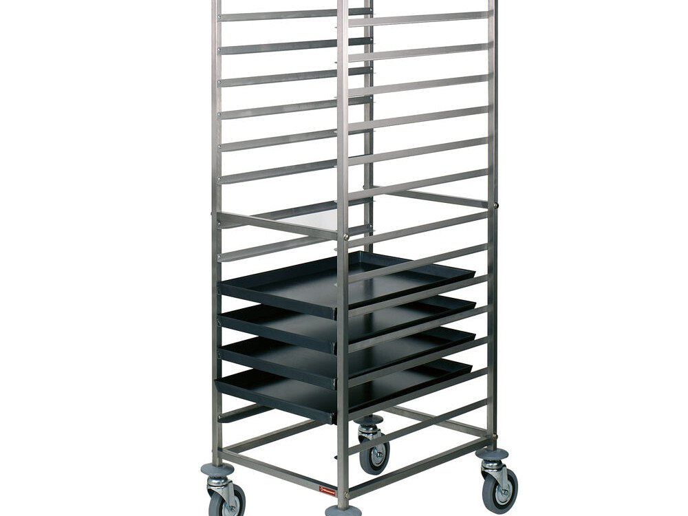 Échelle à platines inox,  14x 600x400 mm,  espace 85 mm - restauration professionnel de qualité