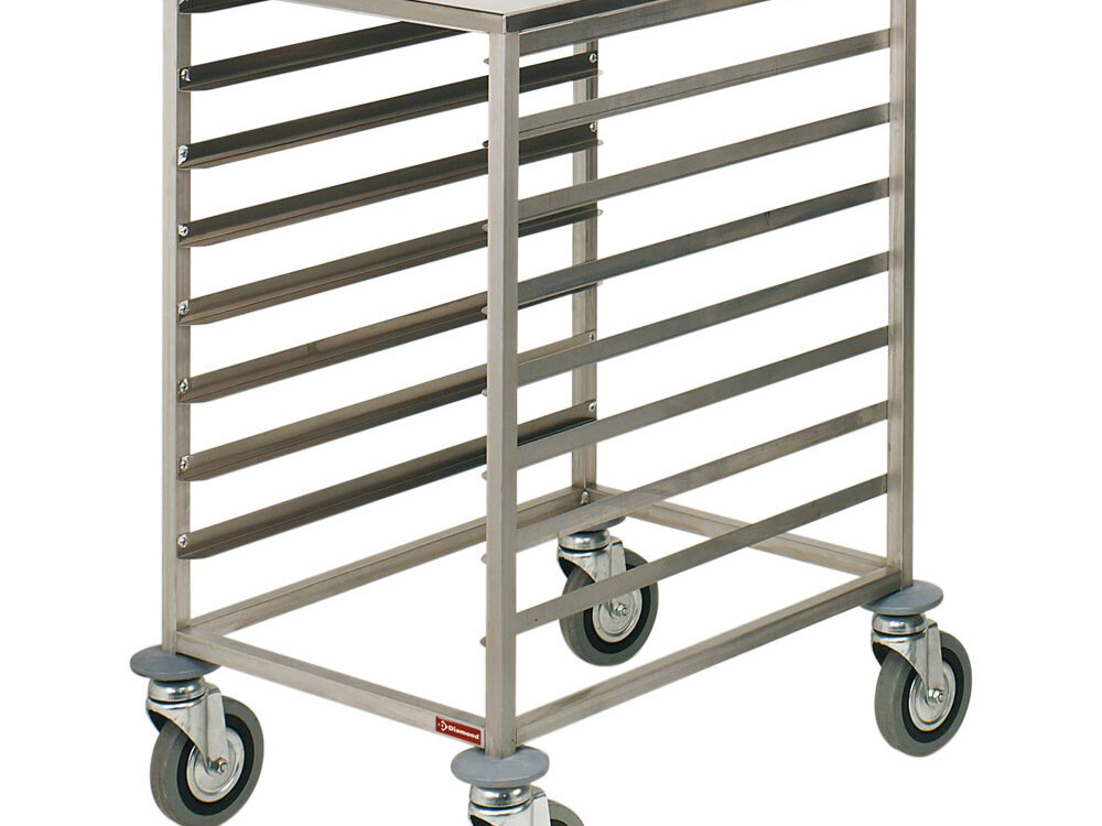 Échelle à platines inox,  8x 600x400 mm,  espace 75 mm,... - restauration professionnel de qualité