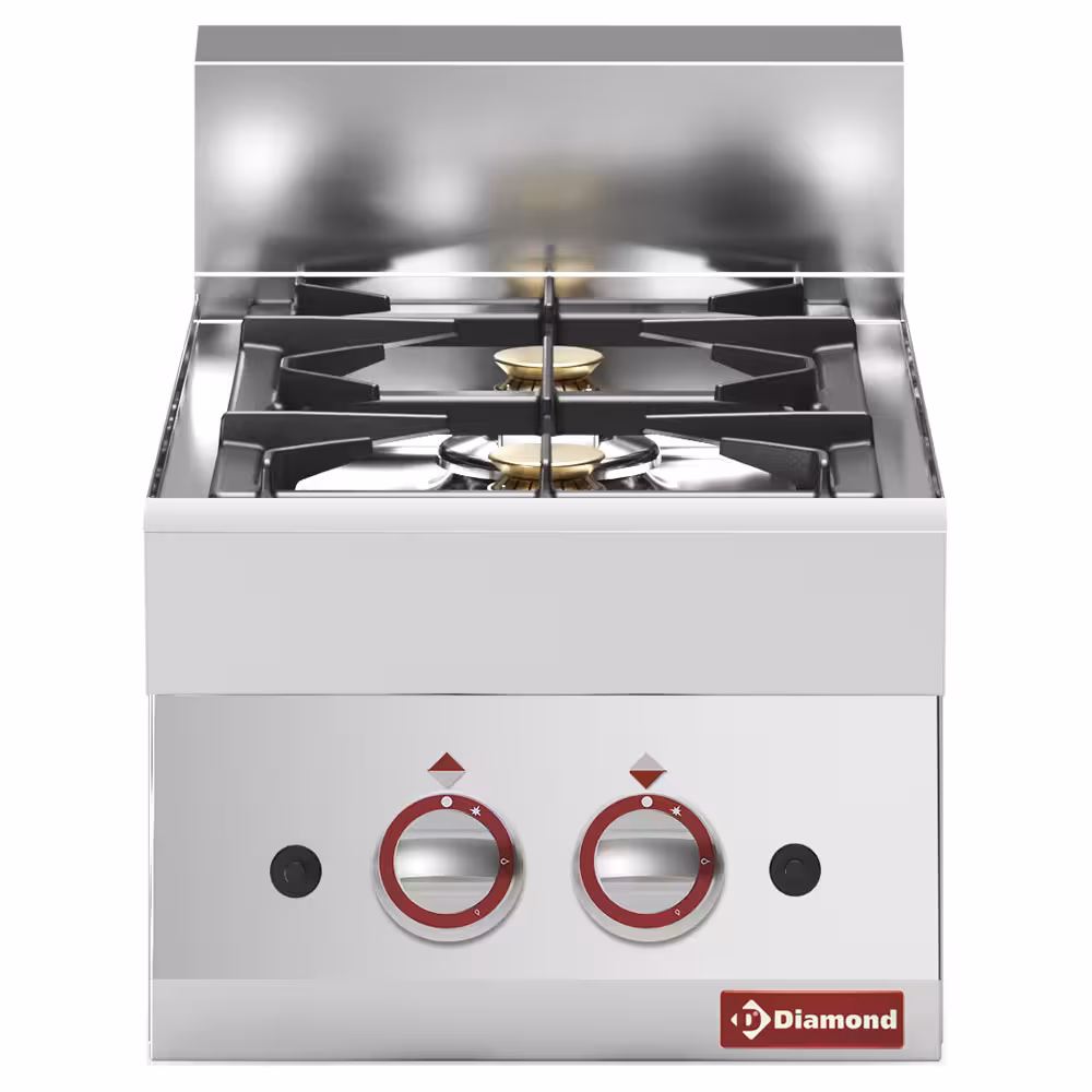 Cuisinière gaz 2 feux vifs -Top- - professionnel professionnel de qualité
