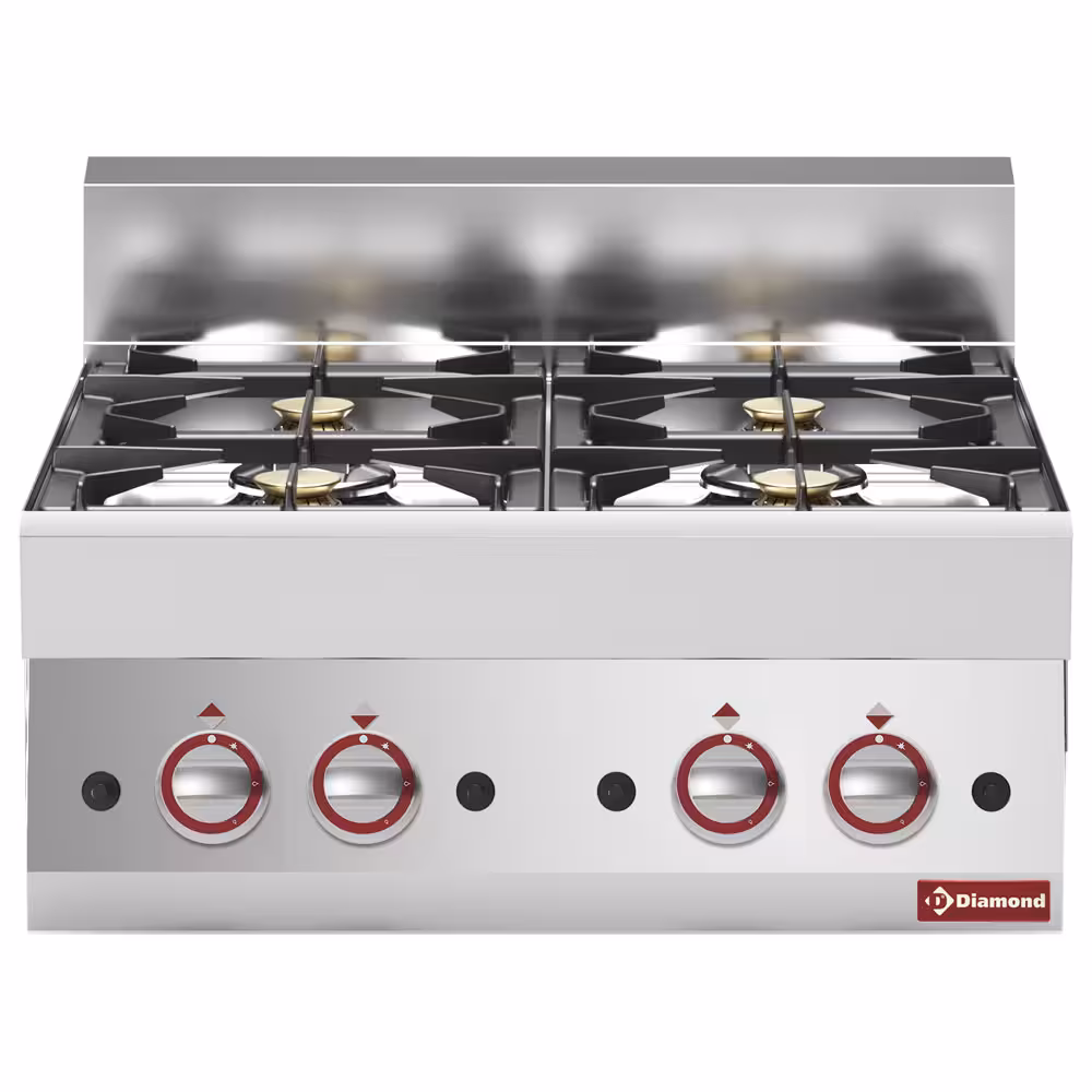 Cuisinière gaz 4 feux vifs -Top- - professionnel professionnel de qualité