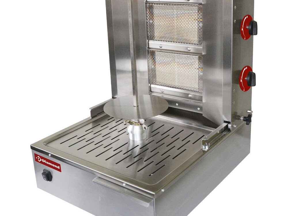 Gyros grill gaz 20 kg - restauration professionnel de qualité