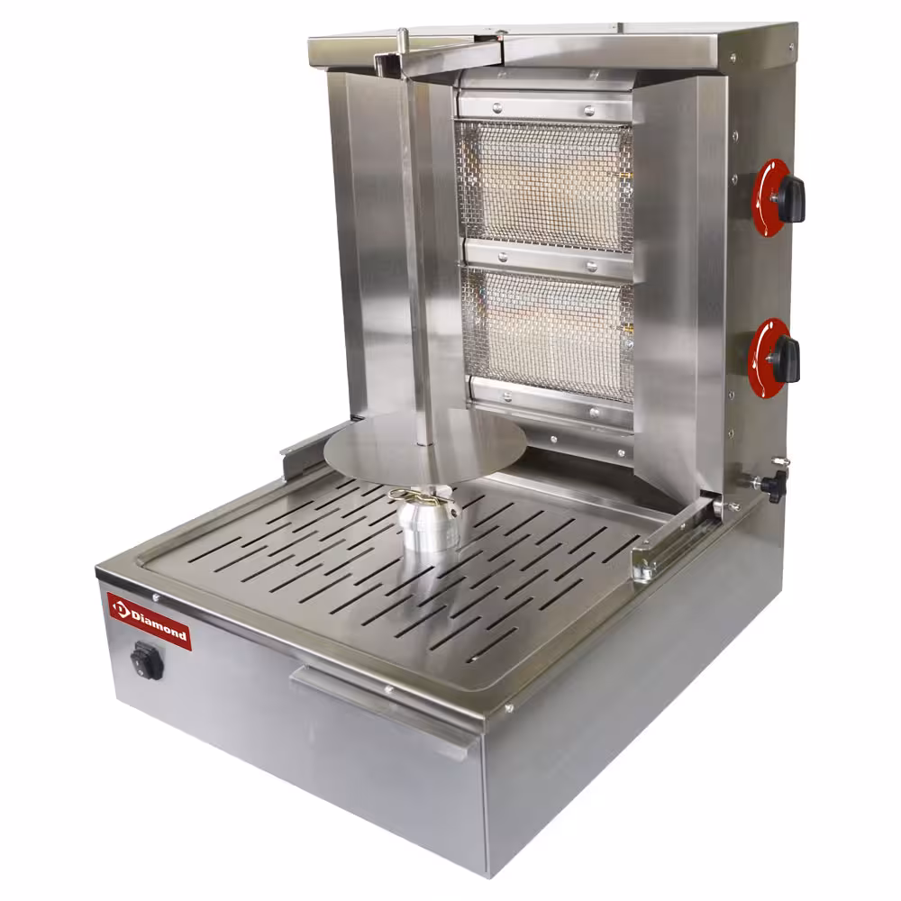 Gyros grill gaz 20 kg - restauration professionnel de qualité