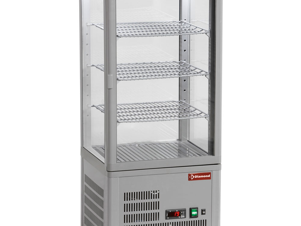 Vitrine de table ventilée, 4 faces vitrées, 4 niveaux... - équipement professionnel de qualité
