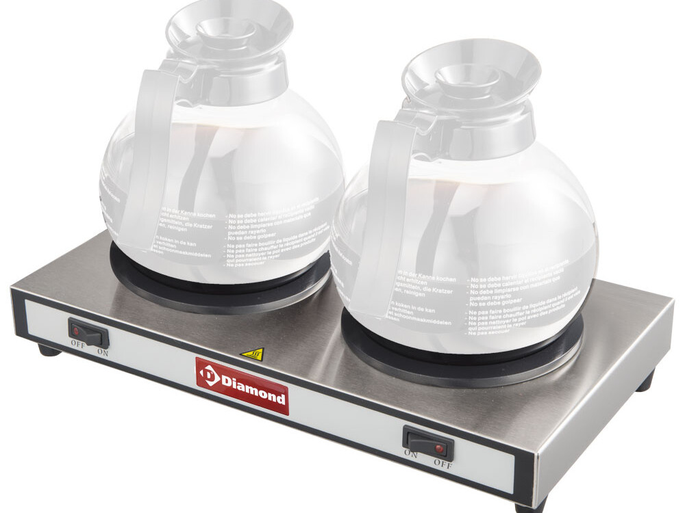 Plaques chauffantes pour 2 carafes - professionnel professionnel de qualité